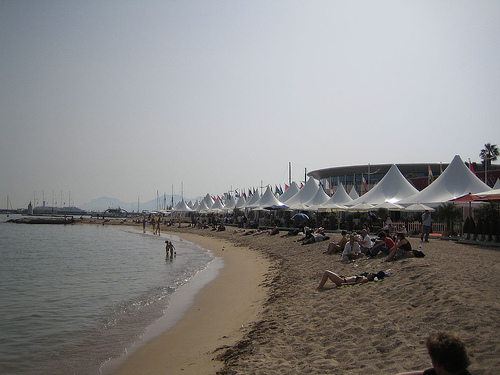 White Tents on the beach