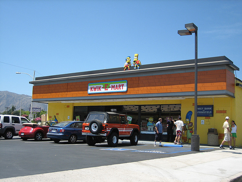 Front of store