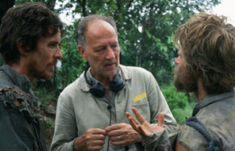 Werner Herzog directing Christian Bale and Steve Zahn in Rescue Dawn
