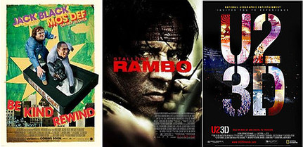 The Cinema Review: Be Kind Rewind - Rambo - U2 3D