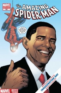Obama Spiderman cover