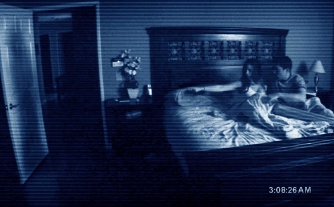 A scene from Paranormal Activity