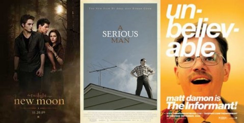 New Moon / A Serious Man / The Informant!