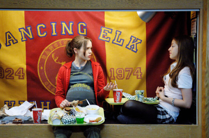 Ellen Page and Olivia Thirlby in Juno