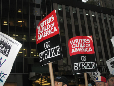 Strikers in New York