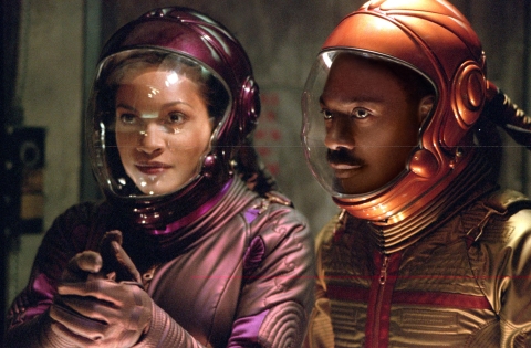 Rosario Dawson and Eddie Murphy in Pluto Nash