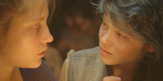 Adele Exarchopoulos and Lea Seydoux in Blue is the Warmest Colour